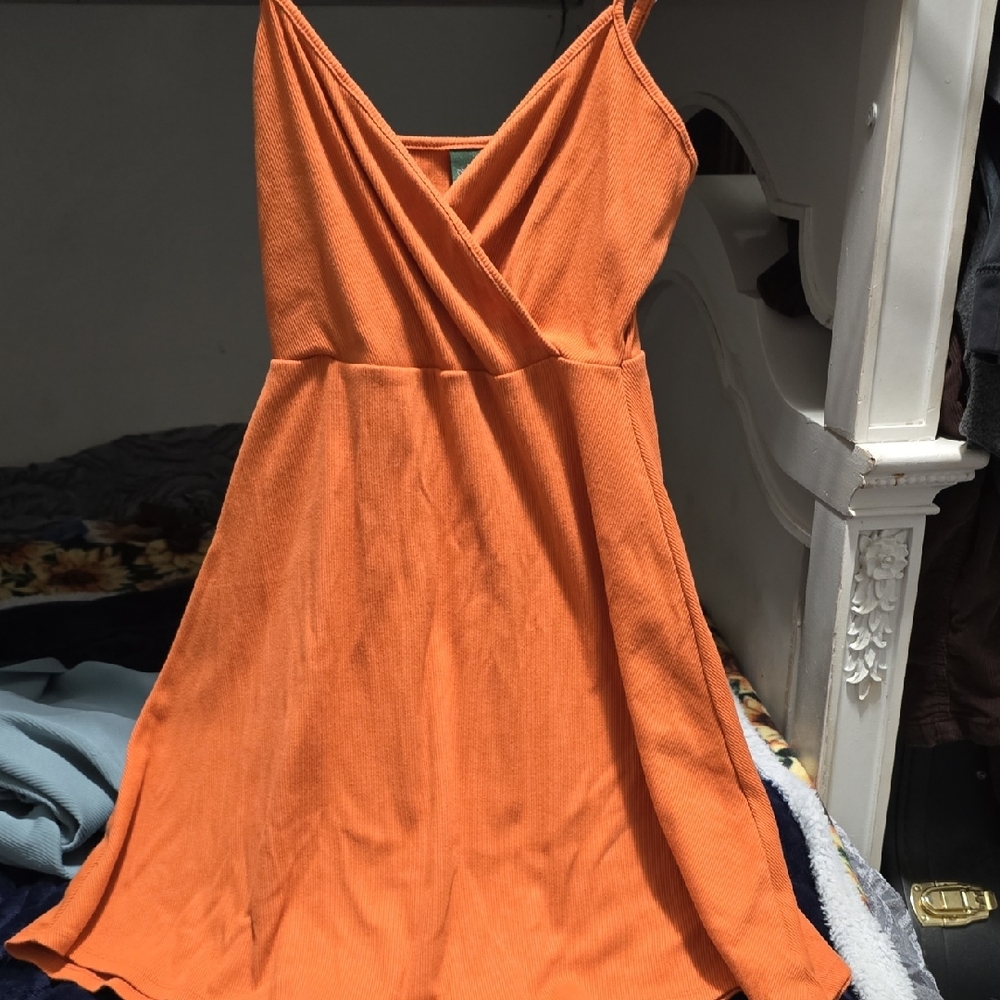 Wild Fable Vibrant Orange Mini Dress